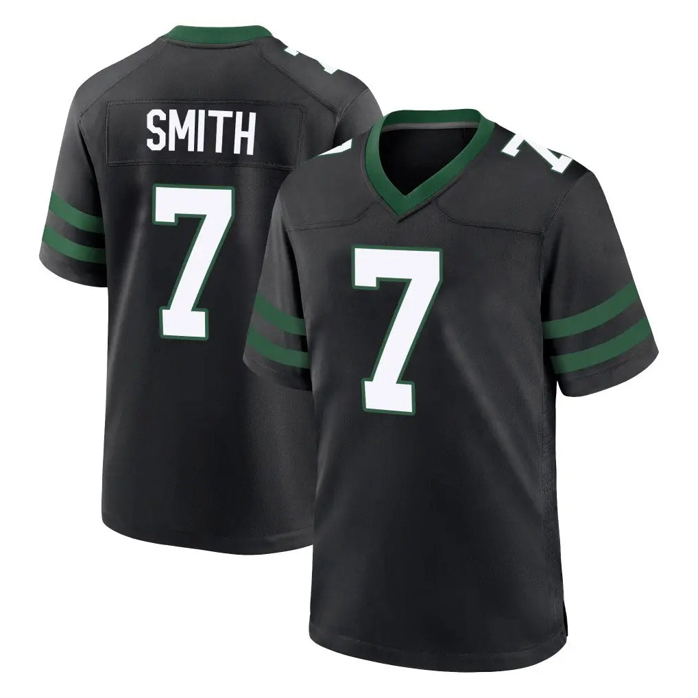 NY.Jets #7 Geno Smith Player Black Legacy Home Game Edoa Stitched Jerseys