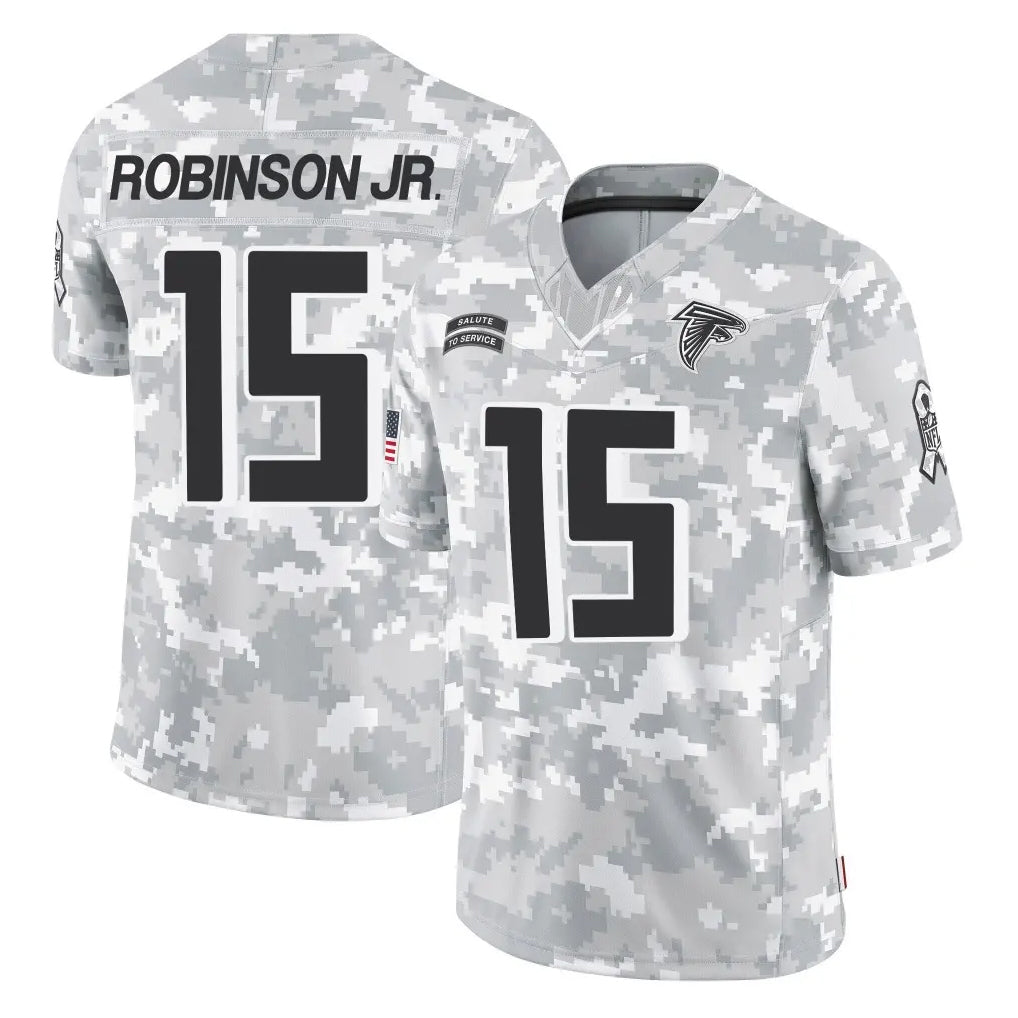 A.Falcons #15 Brian Robinson Player Camo Salute to Service Limited Edoa Stitched Jerseys