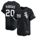 C.White Sox #20 Miguel Vargas Player Black Limited Home Edoa Stitched Jerseys