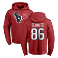 H.Texans #86 Dalton Schultz Player Red Pro Line Pullover Hoodie Limited Game Edoa Stitched Jerseys