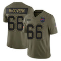 B.Bills #66 Connor McGovern Player Olive Salute To Service Limited Game Edoa Stitched Jerseys