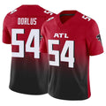 A.Falcons #54 Brandon Dorlus Player Red Vapor F.U.S.E. Limited Home Game Edoa Stitched Jerseys