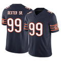 C.Bears #99 Gervon Dexter Sr. Player Navy Vapor F.U.S.E. Limited Home Game Edoa Stitched Jerseys