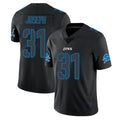 D.Lions #31 Kerby Joseph Player Black Impact Limited Home Game Edoa Stitched Jerseys