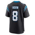 C.Panthers #8 Jaycee Horn Player Black Home Game Edoa Stitched Jerseys