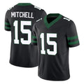 NY.Jets #15 Adonai Mitchell Player Black Limited Legacy Vapor F.U.S.E. Home Game Edoa Stitched Jerseys
