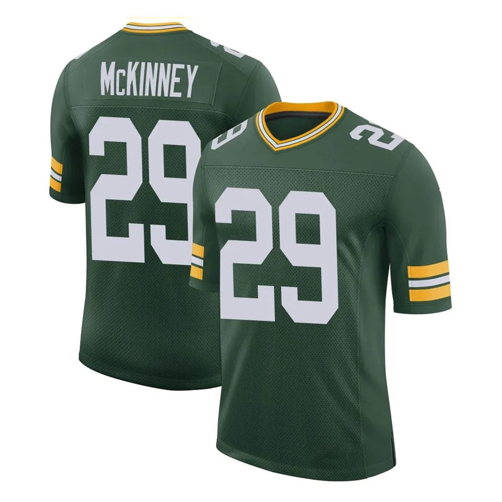 GB.Packers #29 Xavier McKinney Player Green Limited Classic Home Game Edoa Stitched Jerseys