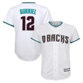 A.Diamondbacks #12 Lourdes Gurriel Jr Player White World Series Home Game Edoa Stitched Jerseys