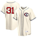 C.Cubs #31 Greg Maddux Player Cream Field of Dreams Home Game Edoa Stitched Jerseys