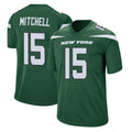 NY.Jets #15 Adonai Mitchell Player Green Home Game Edoa Stitched Jerseys