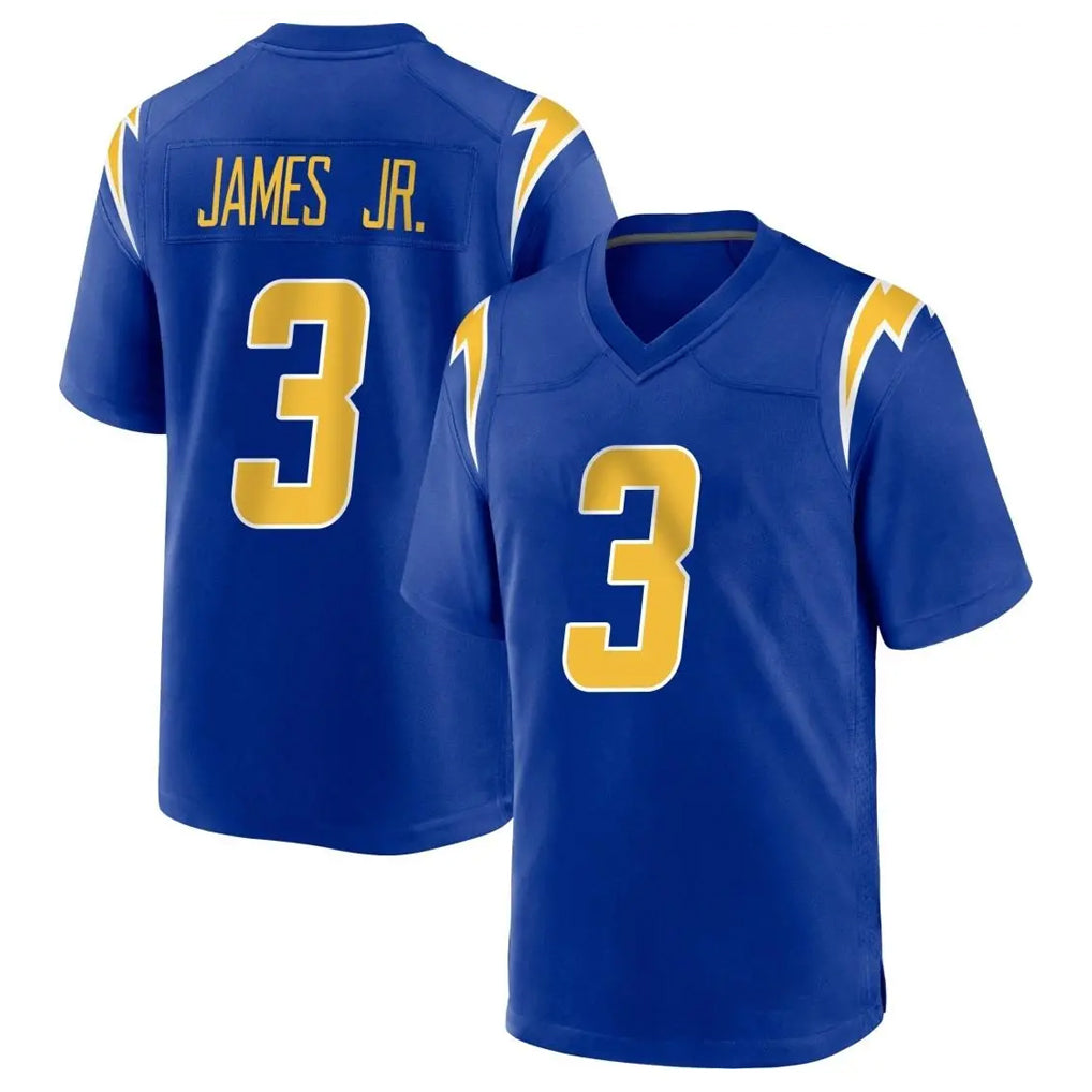 LA.Chargers #3 Derwin James Jr. Player Royal Home Game Edoa Stitched Jerseys