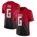 A.Falcons #6 Nick Folk Player Red Vapor Untouchable Limited Home Game Edoa Stitched Jerseys