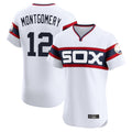 C.White Sox #12 Colson Montgomery Player White T-shirt Limited Elite Home Edoa Stitched Jerseys
