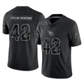 A.Cardinals #42 Dadrion Taylor-Demerson Player Black RFLCTV Limited Home Game Edoa Stitched Jerseys
