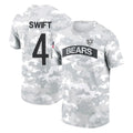 C.Bears #4 D'Andre Swift Player Arctic Camo Salute to Service Performance T-Shirt Limited Edoa Stitched Jerseys