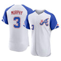A.Braves #3 Dale Murphy Player White City Connect Limited Elite Home Game Edoa Stitched Jerseys