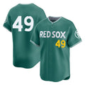 B.Red Sox #49 Tim Wakefield Player Green City Connect Limited Home Game Edoa Stitched Jerseys