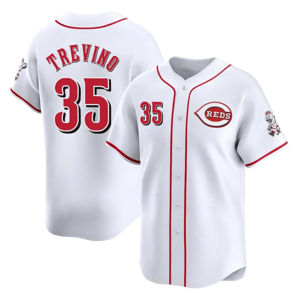 C.Reds #35 Jose Trevino Player White Home Limited Edoa Stitched Jerseys