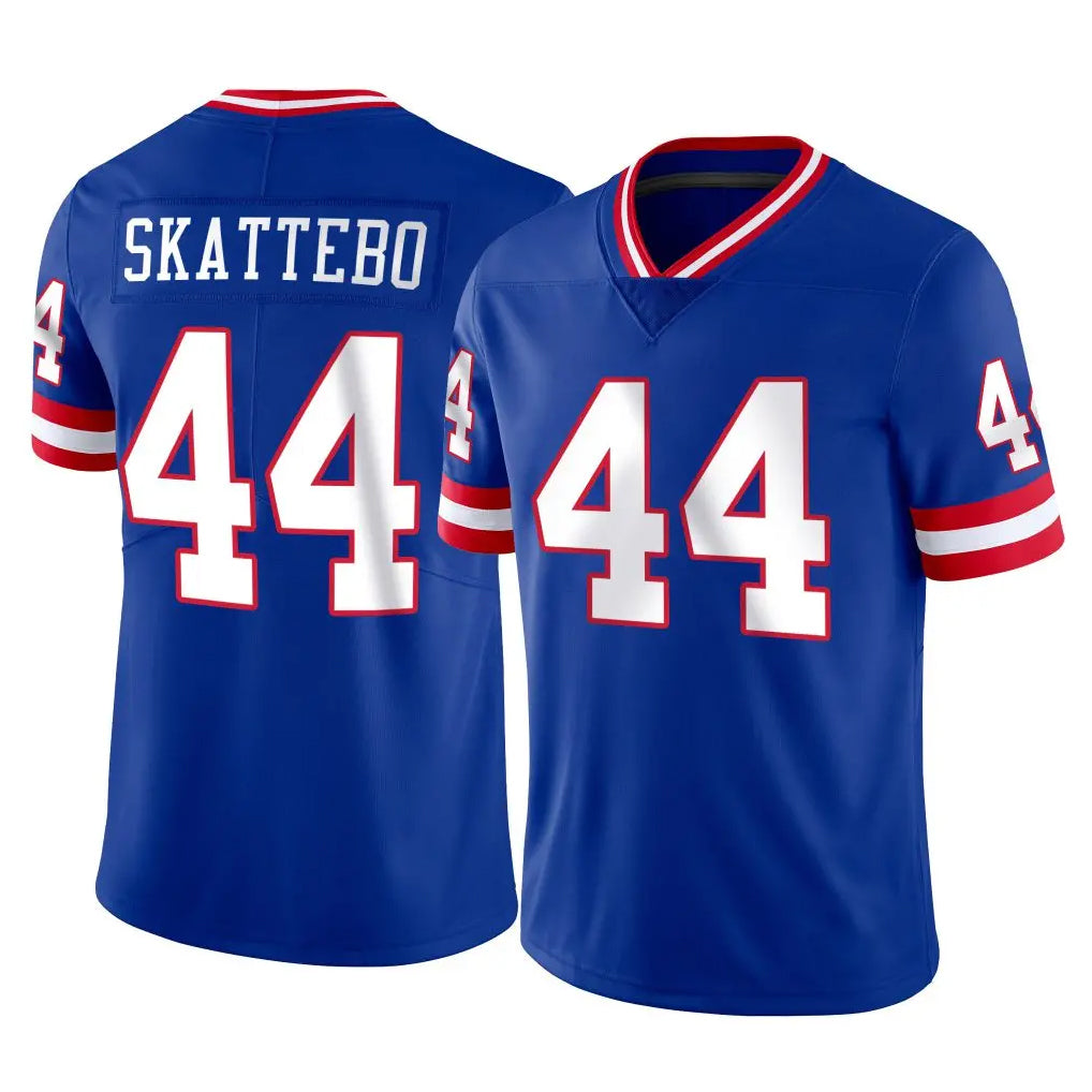NY.Giants #44 Cam Skattebo Player Royal Classic Vapor Home Game Edoa Stitched Jerseys