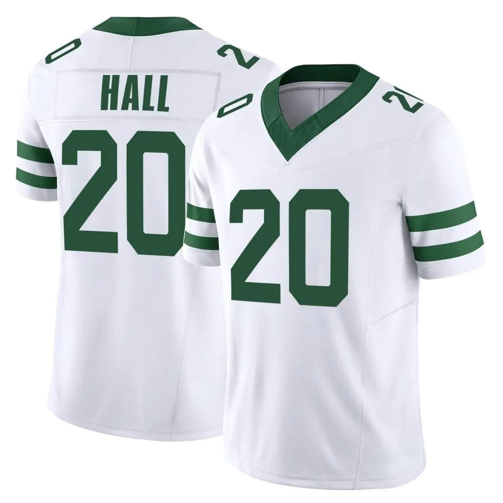 NY.Jets #20 Breece Hall Player White Legacy Limited Vapor F.U.S.E. Home Game Edoa Stitched Jerseys