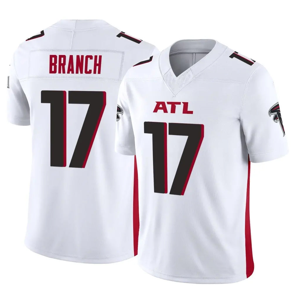 A.Falcons #17 Zachariah Branch Player White Vapor F.U.S.E. Limited Edoa Stitched Jerseys