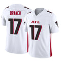 A.Falcons #17 Zachariah Branch Player White Vapor F.U.S.E. Limited Edoa Stitched Jerseys