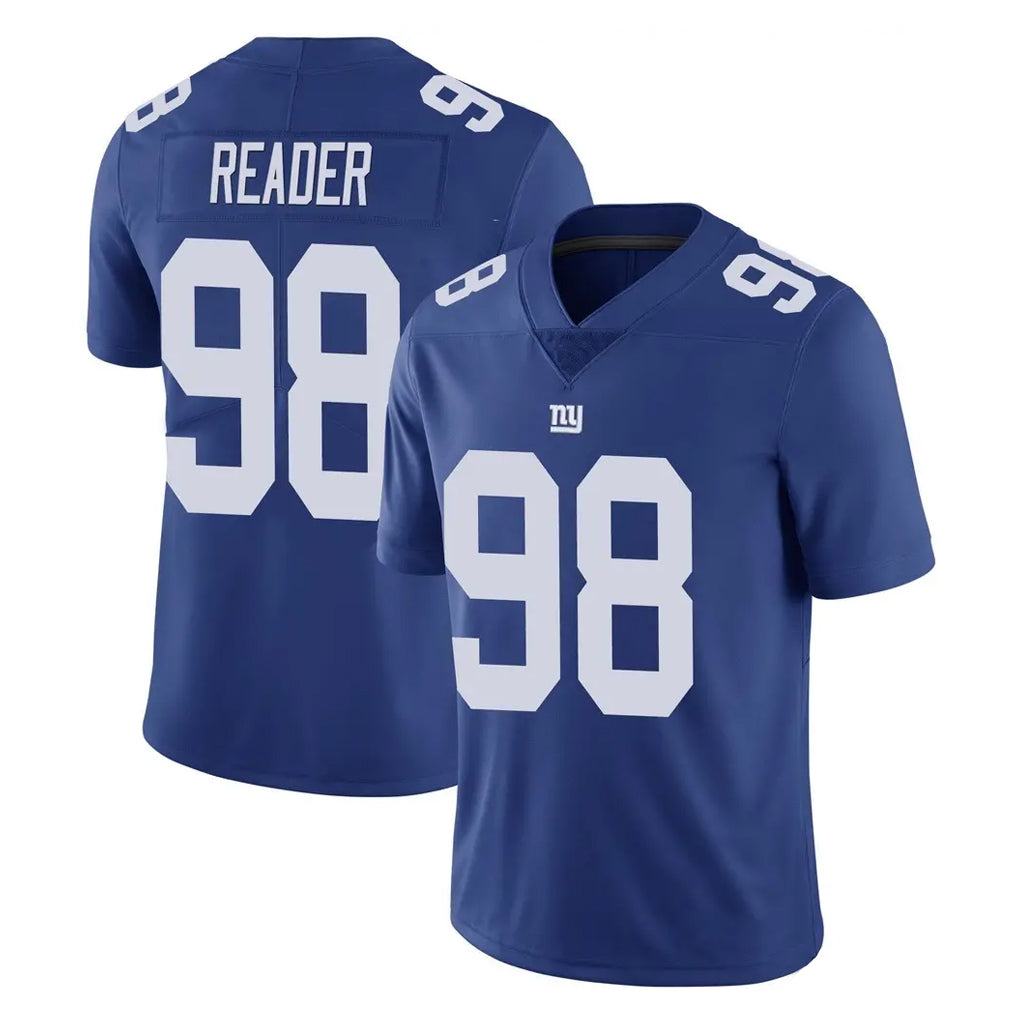 NY.Giants #98 DJ Reader Player Royal Limited Vapor Untouchable Home Game Edoa Stitched Jerseys