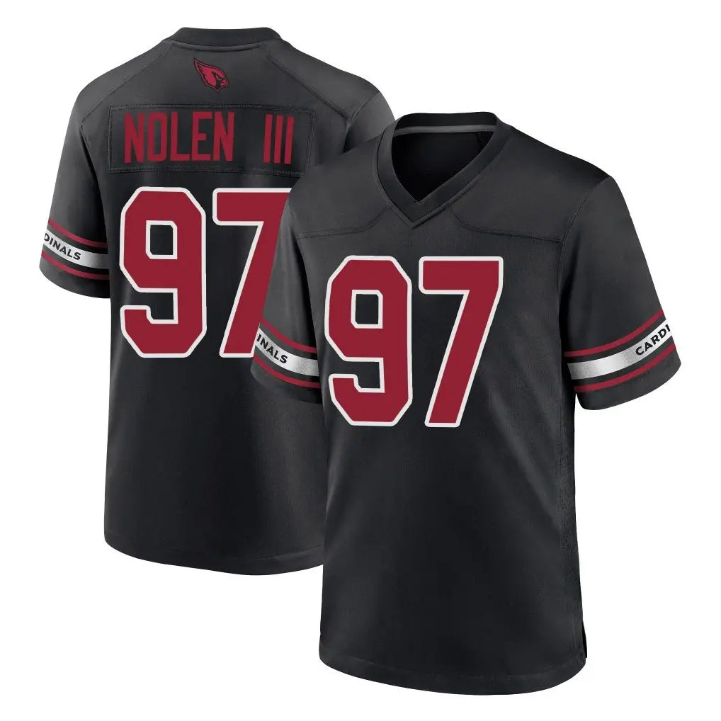 A.Cardinals #97 Walter Nolen III Player Black Alternate Game Edoa Stitched Jerseys