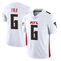 A.Falcons #6 Nick Folk Player White Vapor Untouchable Limited Home Game Edoa Stitched Jerseys