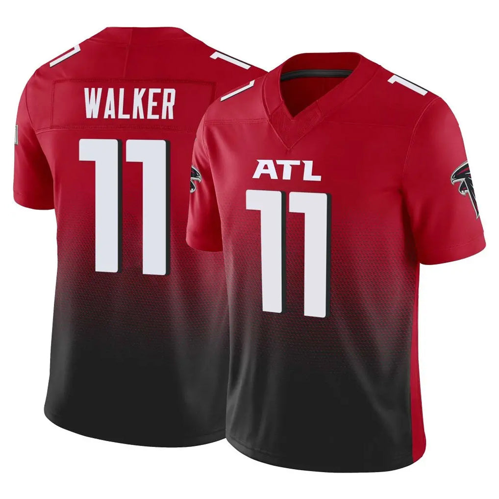A.Falcons #11 Jalon Walker Player Red Vapor F.U.S.E. Limited Edoa Stitched Jerseys