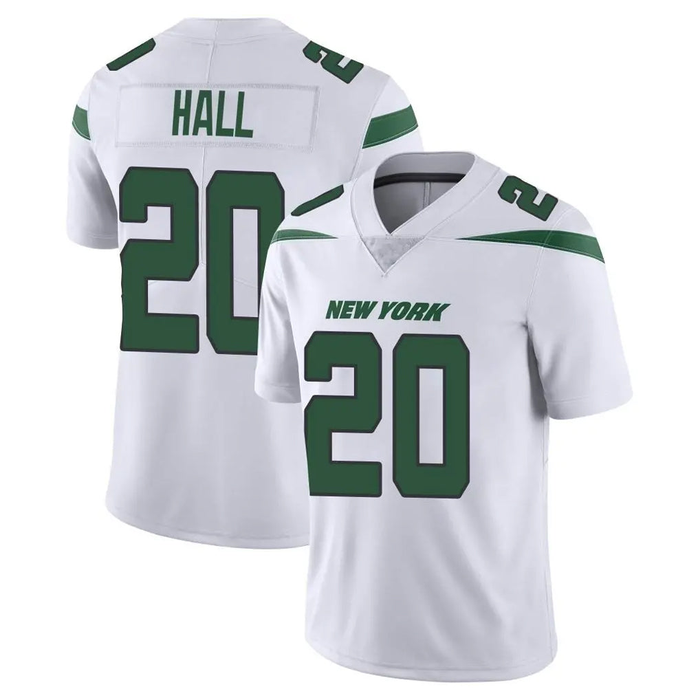 NY.Jets #20 Breece Hall Player White Spotlight Limited Vapor Home Game Edoa Stitched Jerseys