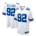 D.Cowboys #92 Quinnen Williams Player White Home Game Edoa Stitched Jerseys