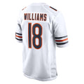C.Bears #18 Caleb Williams Player White Home Game Edoa Stitched Jerseys