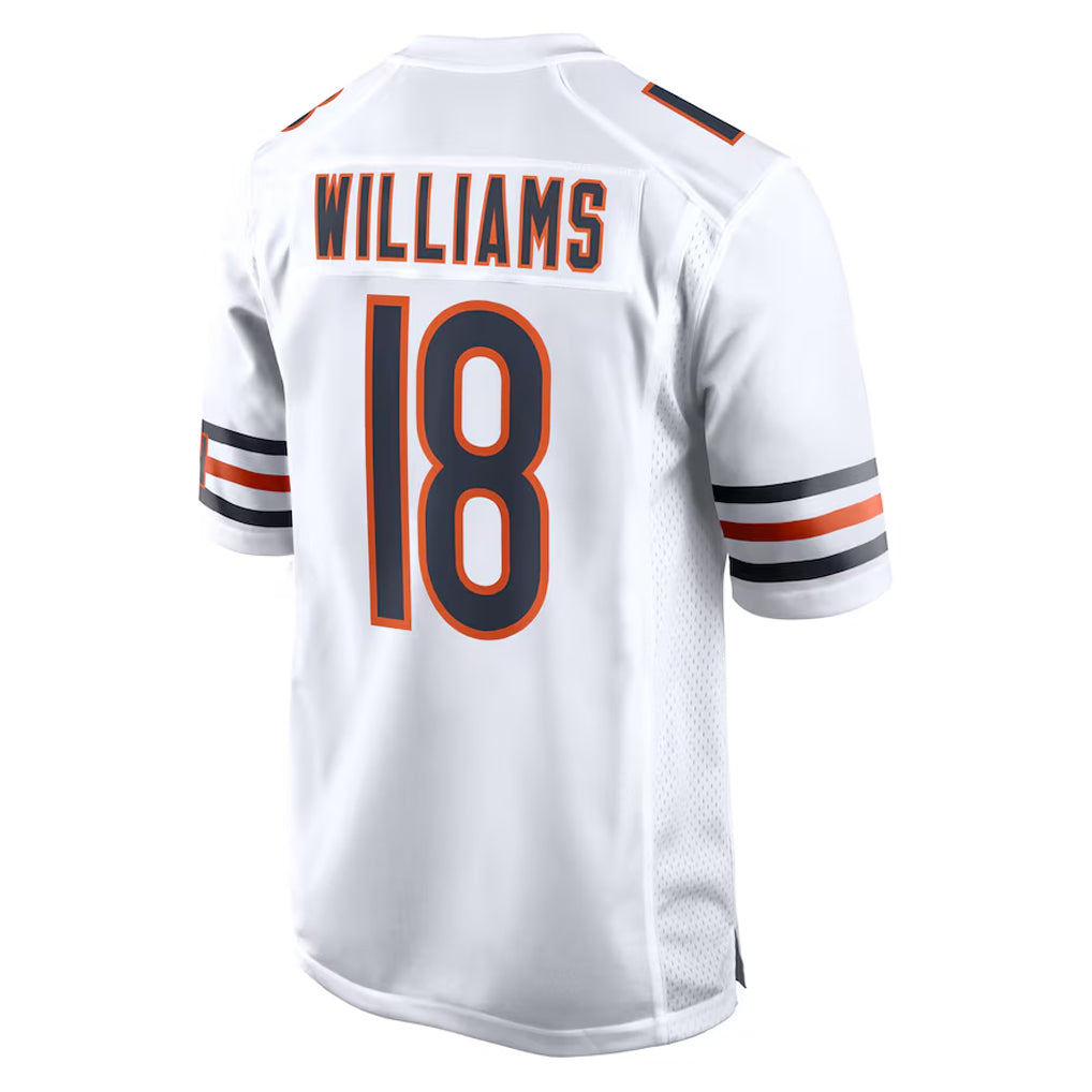 C.Bears #18 Caleb Williams Player White Home Game Edoa Stitched Jerseys