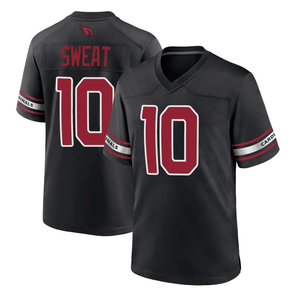 A.Cardinals #10 Josh Sweat Player Black Alternate Game Edoa Stitched Jerseys