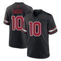 A.Cardinals #10 Josh Sweat Player Black Alternate Game Edoa Stitched Jerseys