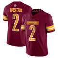 W.Commanders #2 Amik Robertson Player Burgundy Limited Vapor Home Game Edoa Stitched Jerseys