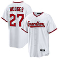 C.Guardians #27 Austin Hedges Player White Game Home Edoa Stitched Jerseys