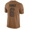 A.Cardinals #6 James Conner Player Brown Limited Salute To Service Game Edoa Stitched Jerseys