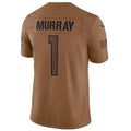 A.Cardinals #1 Kyler Murray Player Brown Limited Salute To Service Game Edoa Stitched Jerseys