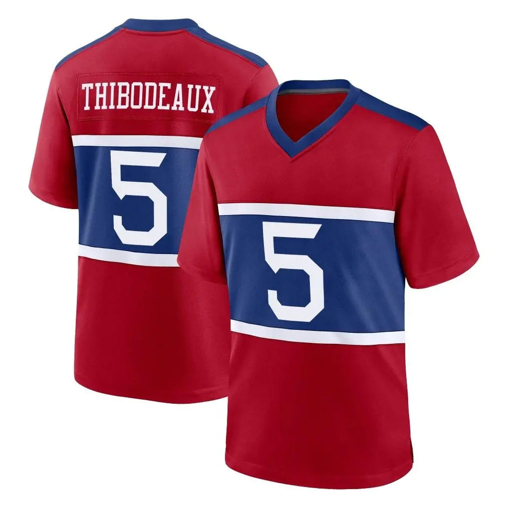 NY.Giants #5 Kayvon Thibodeaux Player Red Century Home Game Edoa Stitched Jerseys