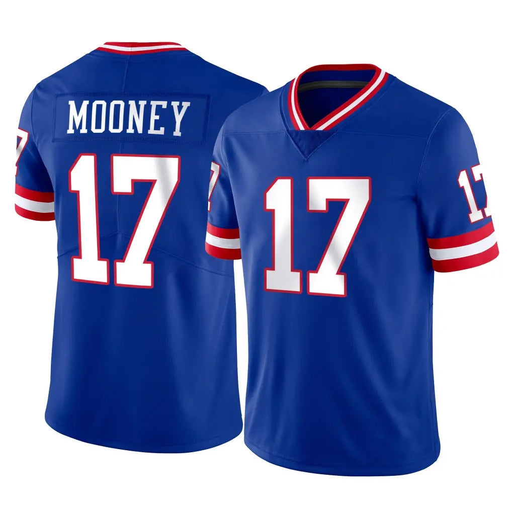 NY.Giants #17 Darnell Mooney Player Royal Classic Vapor Home Game Edoa Stitched Jerseys
