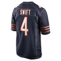 C.Bears #4 D'Andre Swift Player Navy Home Game Edoa Stitched Jerseys