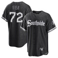 C.White Sox #72 Carlton Fisk Player Black City Connect Home Game Edoa Stitched Jerseys