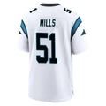 C.Panthers #51 Sam Mills Player White Home Game Edoa Stitched Jerseys