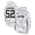 NY.Jets #52 Kingsley Enagbare Player Arctic Camo Salute to Service Pullover Hoodies Limited Game Edoa Stitched Jerseys