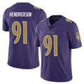 B.Ravens #91 Trey Hendrickson Player Purple Color Vapor Untouchable Limited Edoa Stitched Jerseys