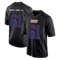 NY.Giants #61 John Michael Schmitz Jr. Player Carbon Fashion Limited Home Game Edoa Stitched Jerseys
