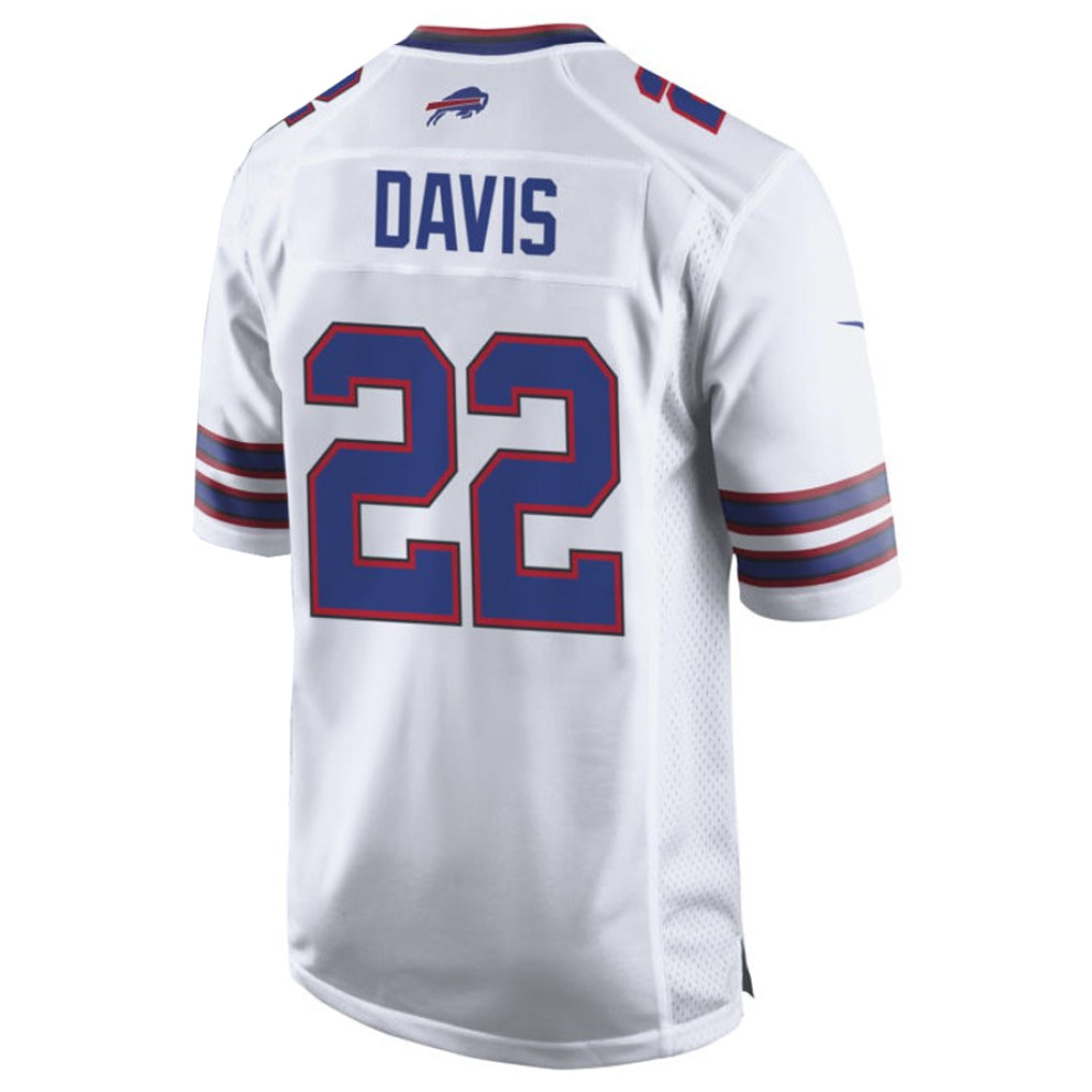 B.Bills #22 Ray Davis Player White Home Game Edoa Stitched Jerseys