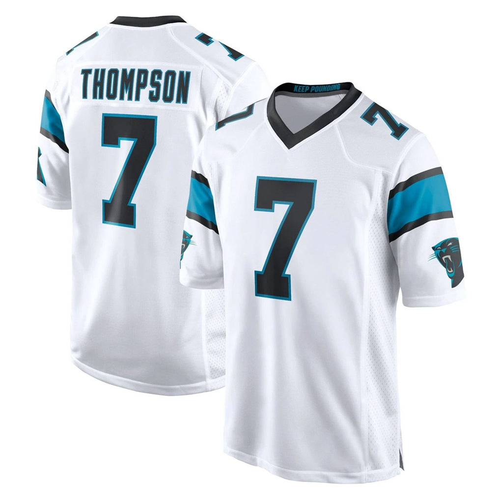 C.Panthers #7 Tre'von Moehrig Player White Game Edoa Stitched Jerseys